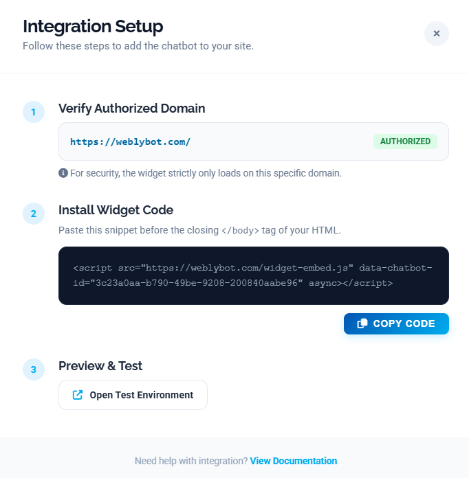 Creation Wizard Screenshot